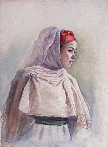EUGENE DELACROIX-1832 PETITE FILLE ARABE